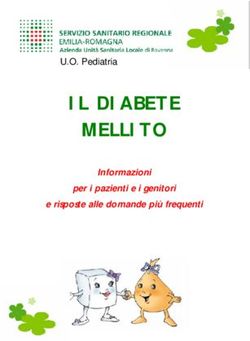 IL DIABETE MELLITO Informazioni per i pazienti e i genitori e risposte alle domande pi&ugrave; frequenti