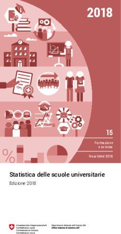 2018 15 Statistica delle scuole universitarie - Admin.ch