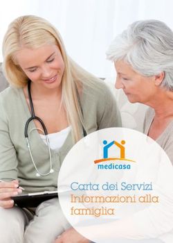 Carta dei Servizi Informazioni alla famiglia - Medicasa