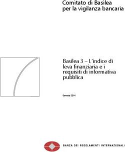 Comitato di Basilea per la vigilanza bancaria Basilea 3 - L'indice di leva finanziaria e i requisiti di informativa pubblica