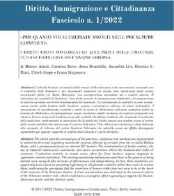 Diritto, Immigrazione e Cittadinanza Fascicolo n. 1/2022