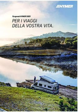 PER I VIAGGI DELLA VOSTRA VITA - Furgonati HYMER 2021