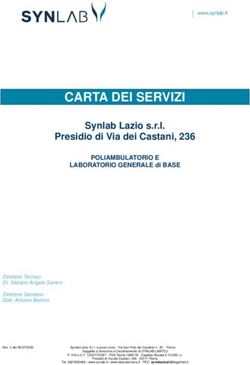 CARTA DEI SERVIZI Synlab Lazio s.r.l. Presidio di Via dei Castani, 236