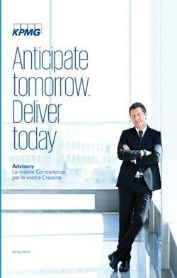 Anticipate tomorrow. Deliver today - Advisory Le nostre Competenze per la vostra Crescita - KPMG ...
