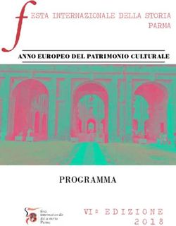 PROGRAMMA VI&ordf; EDIZIONE - ESTA INTERNAZIONALE DELLA STORIA PARMA - Festa Internazionale della Storia Parma