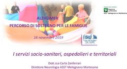 I servizi socio-sanitari, ospedalieri e territoriali - ALZHEIMER PERCORSO DI SOSTEGNO PER LE FAMIGLIE - Casa dell ...