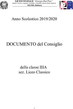 DOCUMENTO del Consiglio - Anno Scolastico 2019/2020 - della classe IIIA sez. Liceo Classico - Liceo "Dal Piaz"