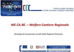 WE.CA.RE - Welfare Cantiere Regionale - Strategia di innovazione sociale della Regione Piemonte