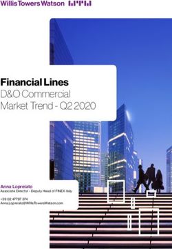 Financial Lines D&O Commercial Market Trend - Q2 2020 - Anna Lopreiato
