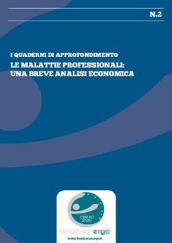 LE MALATTIE PROFESSIONALI: UNA BREVE ANALISI ECONOMICA - N.2 ...