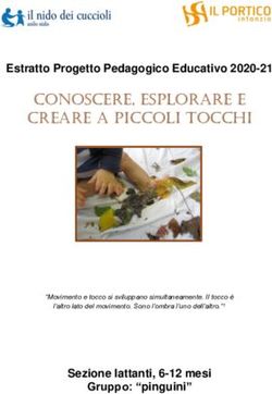 Estratto Progetto Pedagogico Educativo 2020-21