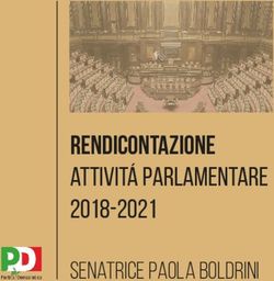 RENDICONTAZIONE attivit&aacute; parlamentare 2018-2021 - senatrice paola boldrini - Paola ...