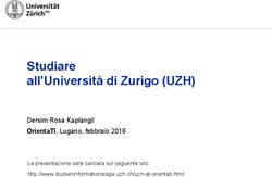 Studiare all'Università di Zurigo (UZH) - Dersim Rosa Kaplangil OrientaTI, Lugano, febbraio 2018 - Studieninformationstage (UZH)