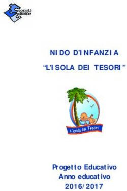 NIDO D'INFANZIA "L'ISOLA DEI TESORI" - Progetto Educativo Anno educativo 2016/2017