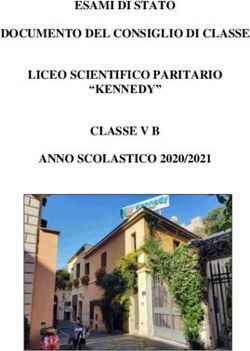 ESAMI DI STATO DOCUMENTO DEL CONSIGLIO DI CLASSE LICEO SCIENTIFICO PARITARIO "KENNEDY" CLASSE V B ANNO SCOLASTICO 2020/2021