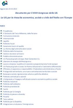 Documento per il XVIII Congresso della UIL La UIL per la rinascita economica, sociale e civile dell'Italia con l'Europa - terzo millennio UIL