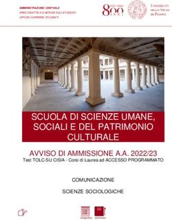 SCUOLA DI SCIENZE UMANE, SOCIALI E DEL PATRIMONIO CULTURALE