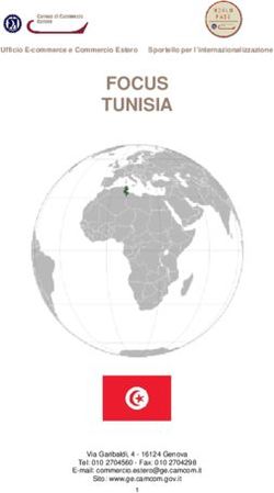 FOCUS TUNISIA - Camera di Commercio di Genova
