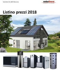 Listino prezzi 2018 - Swisstherm