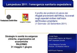 Lampedusa 2011: l'emergenza sanitaria ospedaliera