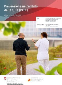 Prevenzione nell'ambito delle cure (PADC) - Approccio e compiti - Bundesamt für ...