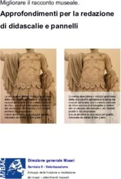 Approfondimenti per la redazione di didascalie e pannelli - Migliorare il racconto museale.