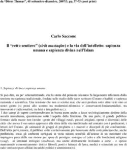 Carlo Saccone Il "retto sentiero" (sirât mustaqîm) e la via dell'intelletto: sapienza umana e sapienza divina nell'Islam - Archivi di Studi ...