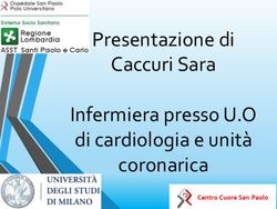 Presentazione di Caccuri Sara Infermiera presso U.O di cardiologia e unit&agrave; coronarica - ANMCO