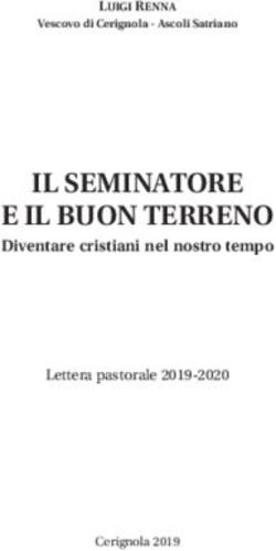 IL SEMINATORE E IL BUON TERRENO - Diventare cristiani nel nostro tempo Lettera pastorale 2019-2020 - Diocesi di ...