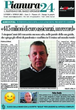 "415 milioni di euro assicurati, un record" - Pianura24