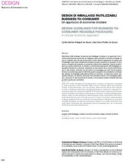 DESIGN DI IMBALLAGGI RIUTILIZZABILI BUSINESS-TO-CONSUMER