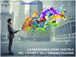 LA TRASFORMA ZIONE DIGITALE DEL LAVORO E DELL'ORGANIZZAZIONE - Francesco Venier - Confindustria