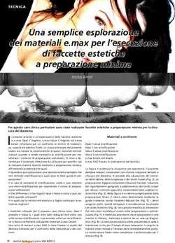 Una semplice esplorazione dei materiali e.max per l'esecuzione di faccette estetiche a preparazione minima