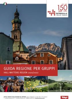 GUIDA REGIONE PER GRUPPI - HALL-WATTENS REGION 2021/2022 - Hall Wattens