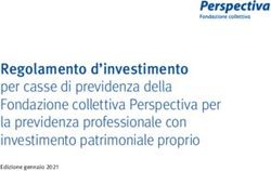 Regolamento d'investimento per casse di previdenza della Fondazione collettiva Perspectiva per la previdenza professionale con investimento ...