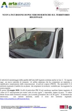 NUOVA INCURSIONE DI POLVERI DESERTICHE SUL TERRITORIO REGIONALE