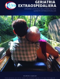 GERIATRIA EXTRAOSPEDALIERA - ORGANO UFFICIALE DELL'ASSOCIAZIONE GERIATRI EXTRAOSPEDALIERI