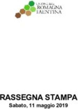 RASSEGNA STAMPA Sabato, 11 maggio 2019 - Unione Romagna Faentina