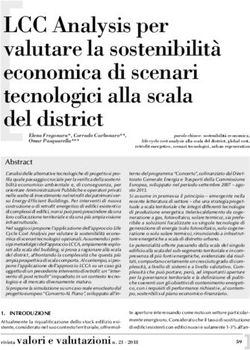LCC Analysis per valutare la sostenibilit&agrave; economica di scenari tecnologici alla scala del district - SIEV