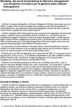 Mendeley, dal social bookmarking al reference management: uno strumento innovativo per la gestione delle citazioni bibliografiche