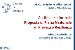 Audizione informale Proposta di Piano Nazionale di Ripresa e Resilienza - XII Commissione, Affari sociali - Camera dei Deputati