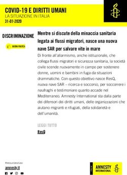 COVID-19 E DIRITTI UMANI - LA SITUAZIONE IN ITALIA 31-07-2020 - cloudfront.net