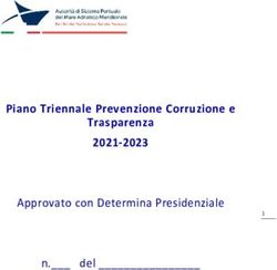 Piano Triennale Prevenzione Corruzione e Trasparenza 2021-2023 - Approvato con Determina Presidenziale n._ del