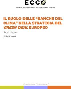 IL RUOLO DELLE "BANCHE DEL CLIMA" NELLA STRATEGIA DEL GREEN DEAL EUROPEO - Mario Noera Silvia Ainio - ECCO Climate