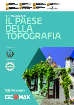 IL PAESE DELLA TOPOGRAFIA - Eventi Geometri BAT