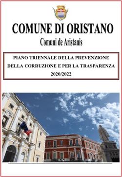 PIANO TRIENNALE DELLA PREVENZIONE DELLA CORRUZIONE E PER LA TRASPARENZA 2020/2022