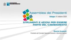 ASSEMBLEA DEI PRESIDENTI - BOLOGNA 15 OTTOBRE 2020 STRUMENTI E AZIONI PER ESSERE PARTE DEL CAMBIAMENTO