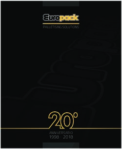 1998 2018 ANNIVERSARIO - PALLETISING SOLUTIONS - PALpack