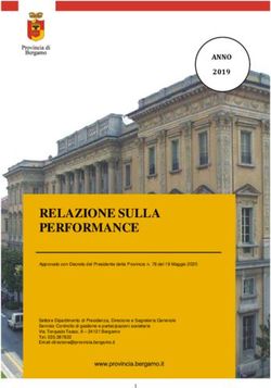 RELAZIONE SULLA PERFORMANCE - Provincia di Bergamo