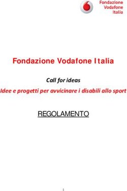 Fondazione Vodafone Italia - REGOLAMENTO Call for ideas Idee e progetti per avvicinare i disabili allo sport - Strategie ...